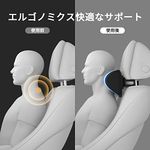 車ヘッドレスト ネックパッド (黒)