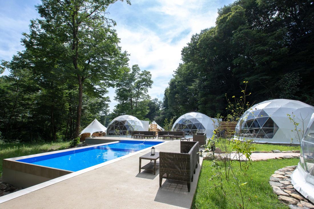 最高のリトリートを体験できる THE FIVE RIVERS FINE GLAMPING 群馬 白沢 ”ブルーベリー収…