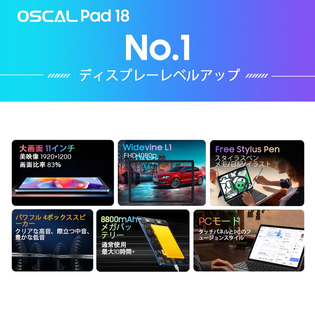 Oscal Pad 18-10