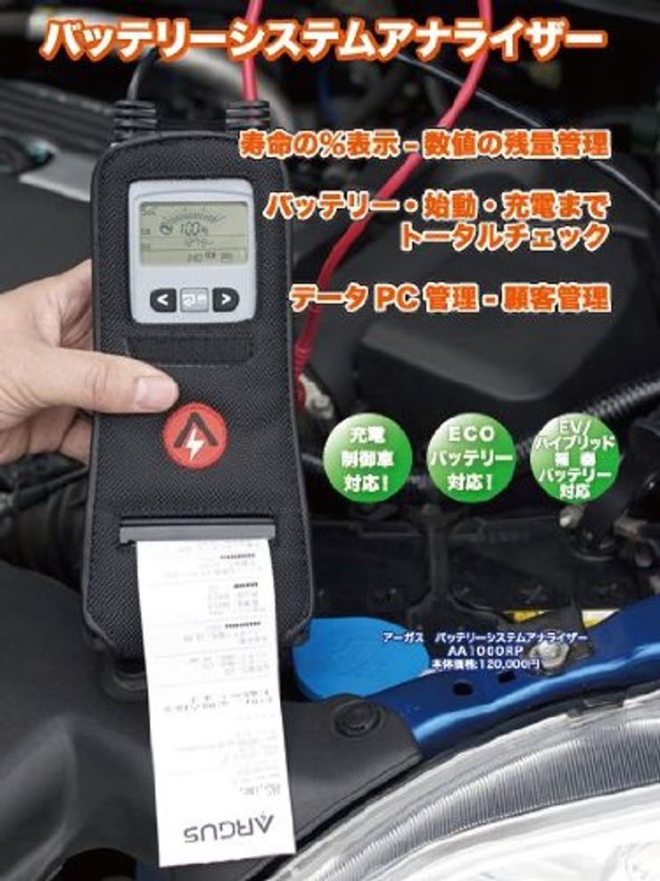 アーガス(ARGUS) バッテリーシステムアナライザー AA1000RP