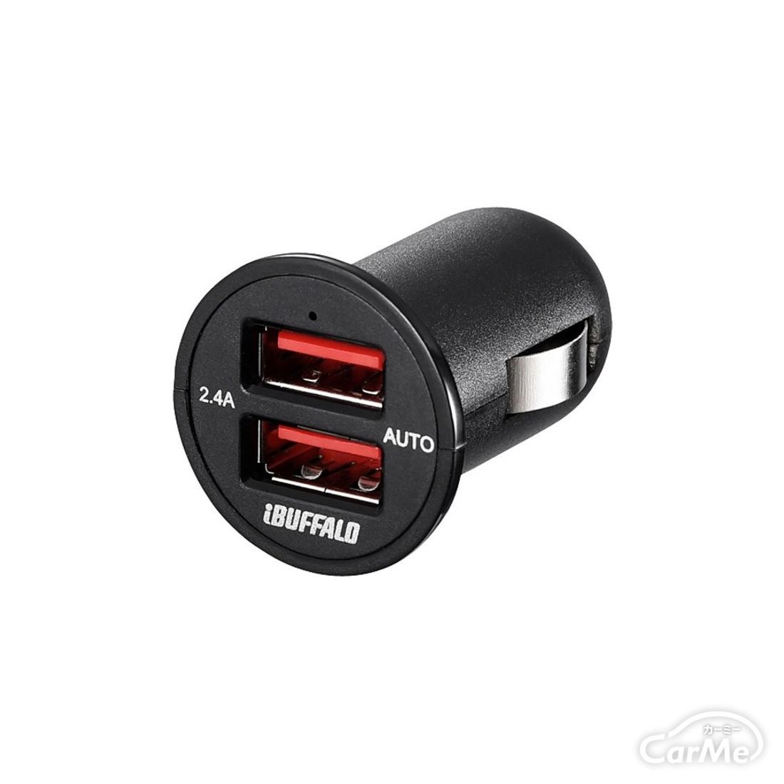 BUFFALO USBカーチャージャー 2.4A急速2ポート オートパワーセレクト搭載 BSMPS2401P2BK
