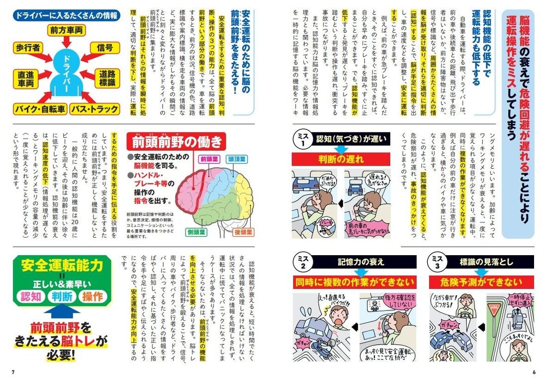 最新脳科学による運転免許認知機能検査対策本が発売！　最新脳トレで安全運転能力が上がる！　東北大学・川島隆太教授による検…