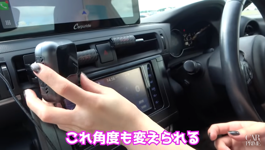 エアコンルーバーに設置