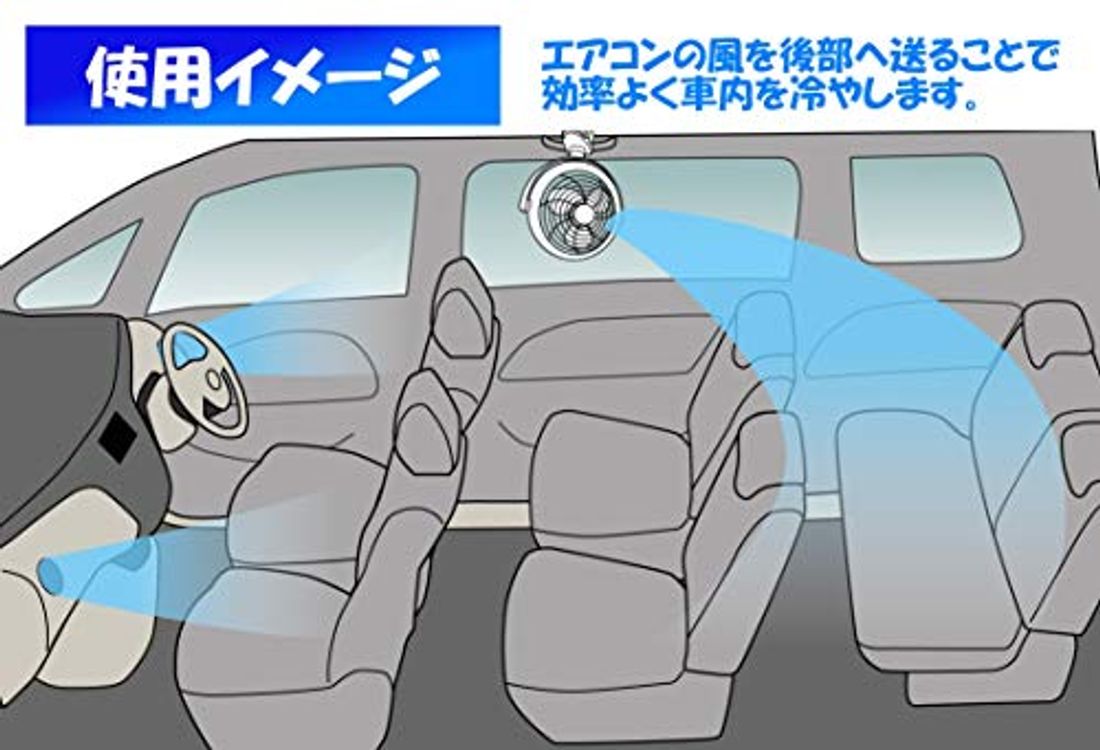 22年版 車中泊にもおすすめ 車用扇風機の人気ランキングtop13