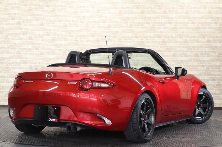 H.29(2017)年 マツダ ロードスター 1.5 NR-A TE37 16インチ エナペタル車高調 レッド 走行41