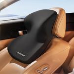 車ヘッドレスト 特大頭首肩一体型ネックパッド首クッション