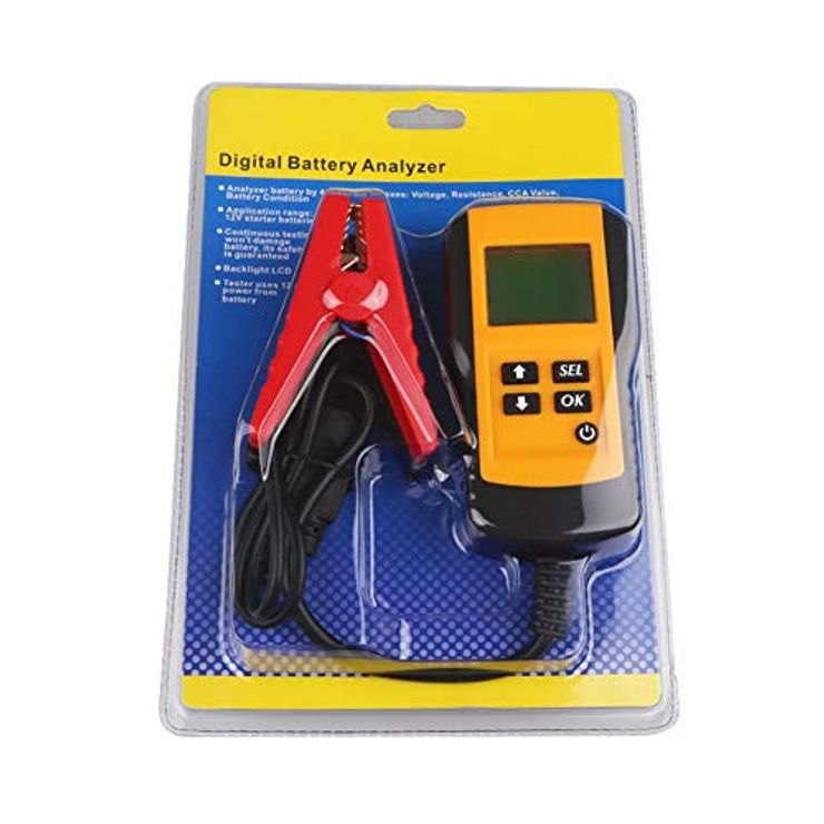ADPOW バッテリーテスター バッテリーチェッカー バッテリー診断機 12V蓄電池用 LCD バッテリーアナライ...
