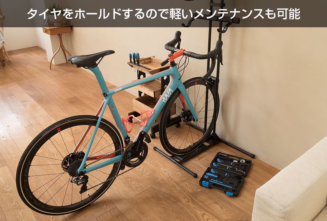 Makuakeで「300%」を達成した自立型2台用バイクスタンド『iWA-TW』12月2日発売!