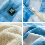 電気毛布 USBブランケット(ブルー)