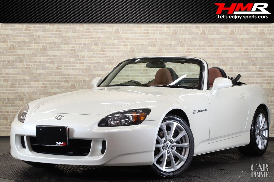 H.18(2006)年 ホンダ S2000 2.2 オプション茶革シート 純正17インチ パールホワイト 走行77,20