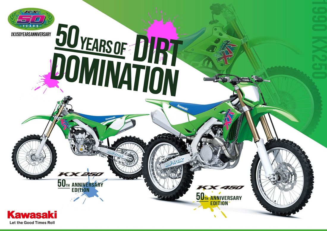 カワサキから発売から50周年を迎えるKXシリーズを記念し「KX450 50th Anniversary Edition…