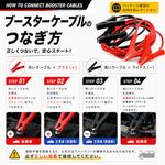 ブースターケーブル 12/24V 100A 3.5M I-50