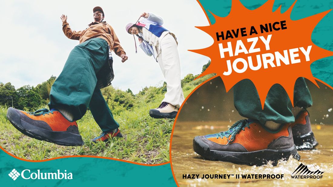 コロンビアよりアクティブフィールドスニーカーHAZY JOURNEY™ II WATERPROOFが登場