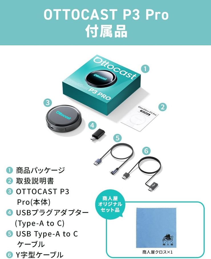 【正規モデル】OTTOCAST P3 Pro