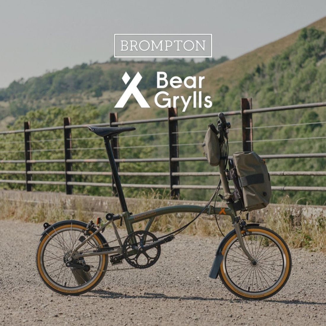 英折りたたみ自転車ブロンプトンが、イギリスの冒険家ベア・グリルスとのコラボレーションモデルを発表