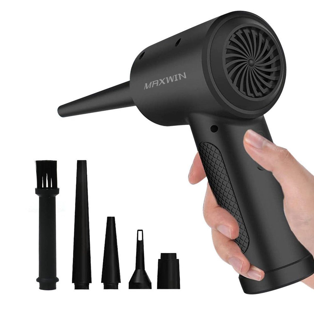 超強力でコンパクト!充電式で繰り返し使える電動エアダスターG-ADST02がMAXWINから登場
