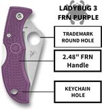 Spyderco(スパイダルコ) レディバグ3 黒 直刃　５