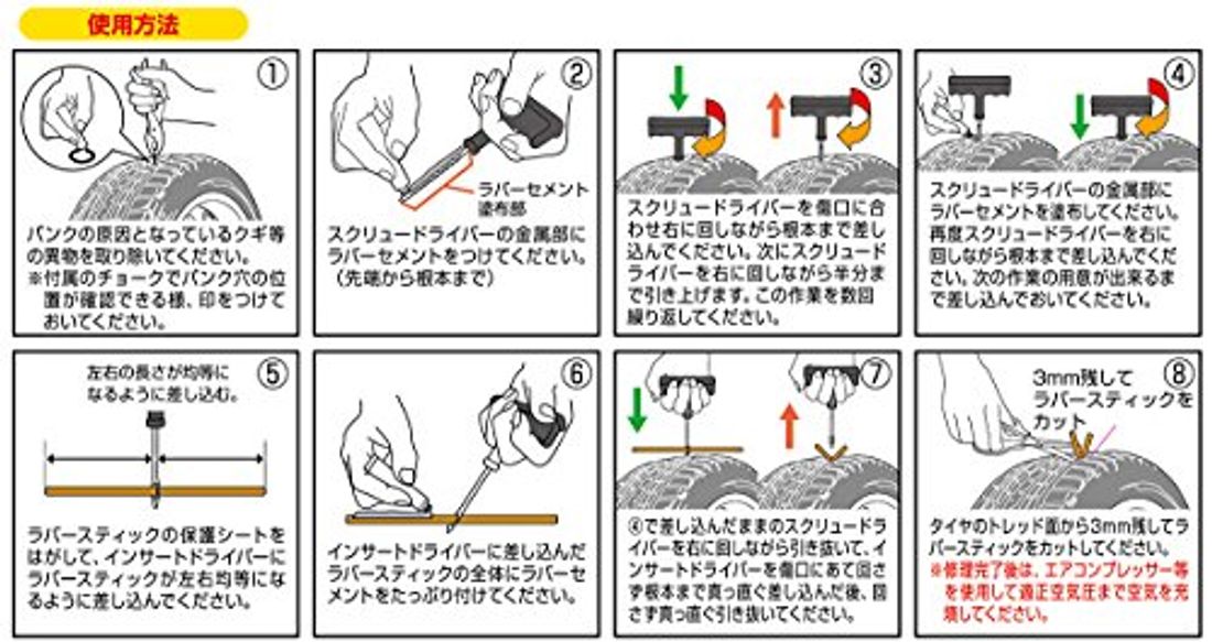 タイヤ修理の種類とは タイヤ修理キットのおすすめメーカー12選紹介 車ニュース 中古車情報 中古車検索なら 車選びドットコム 車選び Com