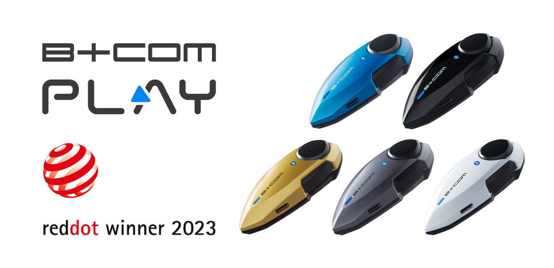 バイク用Bluetoothヘッドセット「B+COM PLAY」が世界的デザイン賞 「レッドドットデザイン賞2023」プ…