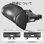 車ヘッドレスト ネックパッド (黒)