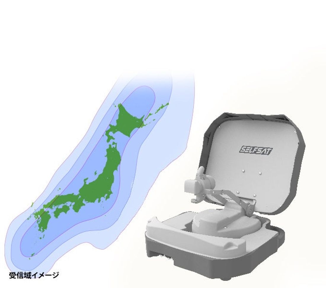 キャンピングカーでの旅行に便利、1台で地上波＋BS/110°CS放送の受信が可能な携行式アンテナ「SELFSAT SH…