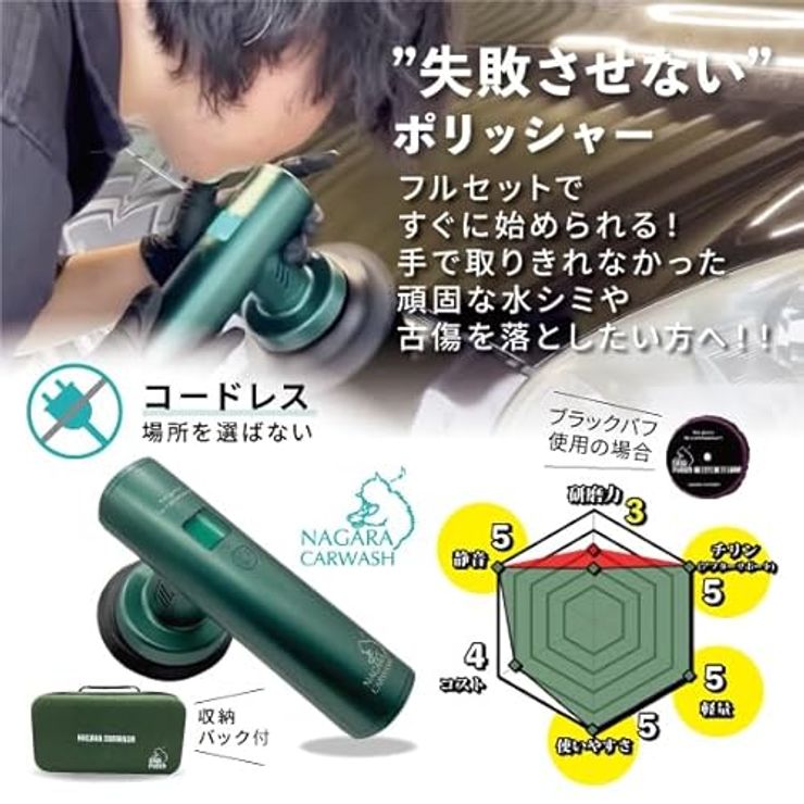 【ながら洗車】イージーポリッシュ セット『 失敗させないポリッシャー 』