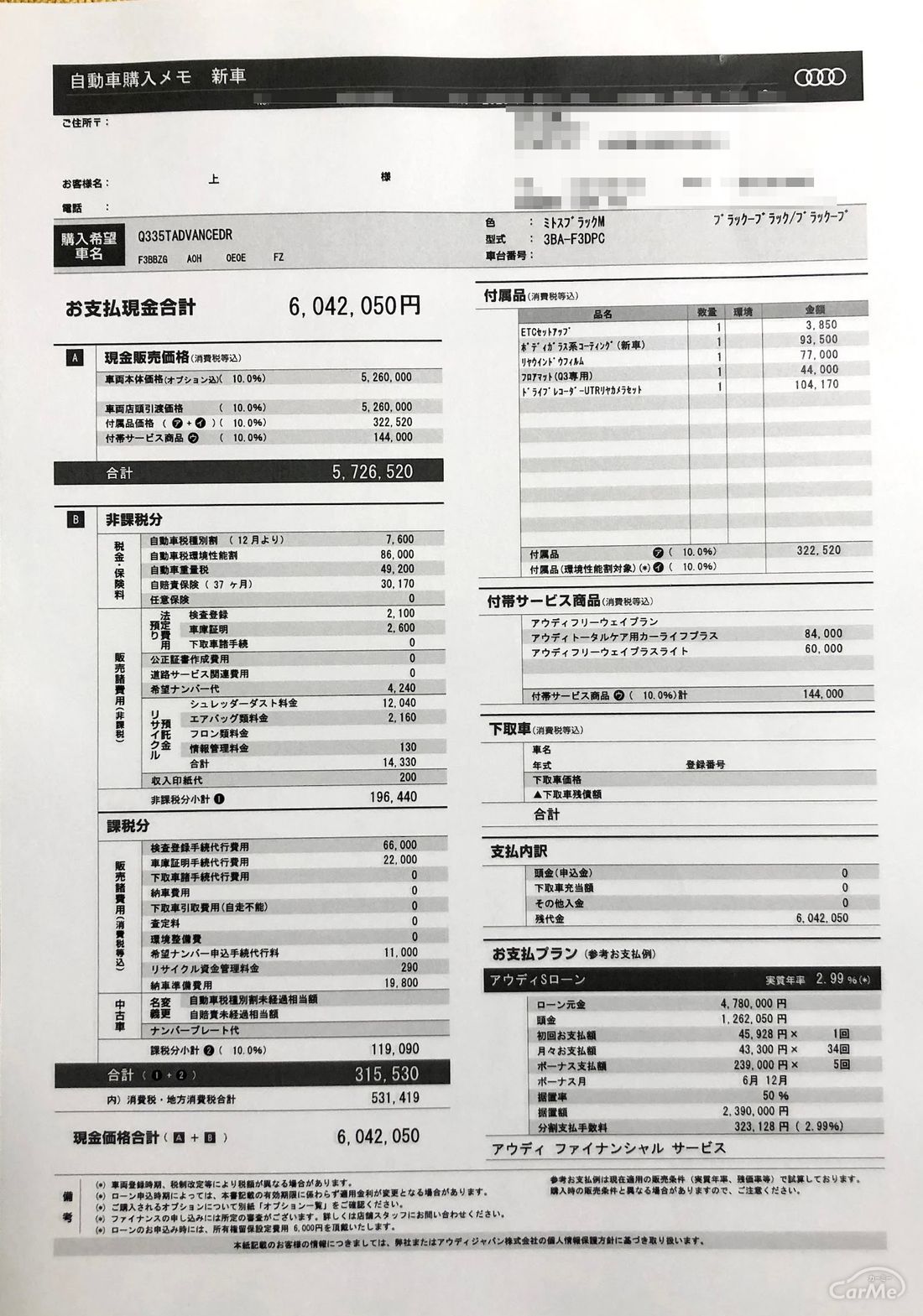 8年ぶりのフルモデルチェンジ アウディ 新型q3は支払総額604万50円 実際に見積もり取ってみた