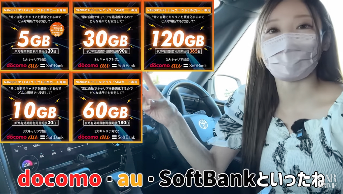 三大キャリアの電波を使用