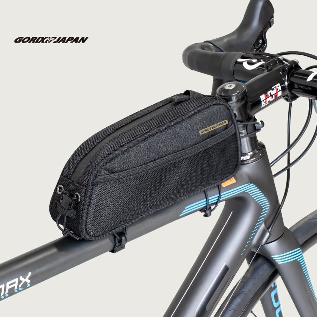 自転車パーツブランド「GORIX」が新商品の、トップチューブバッグ(QUICK TOP TUBE BAG)のXプレゼン…