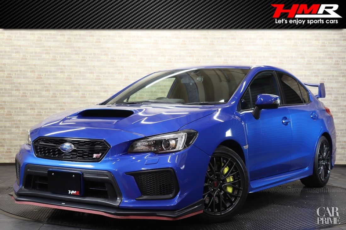 H.31(2019)年 スバル WRX STI 2.0 4WD 1オーナー オプションリアウイング ブルー 走行88,9