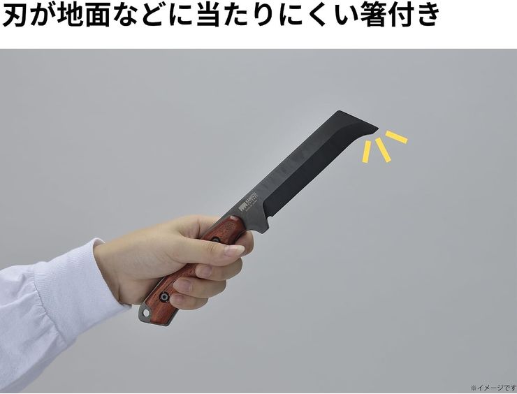 高儀(Takagi) KANUCHI OUTDOOR フルタングナタ 牛革ケース付き ベルトループ　５