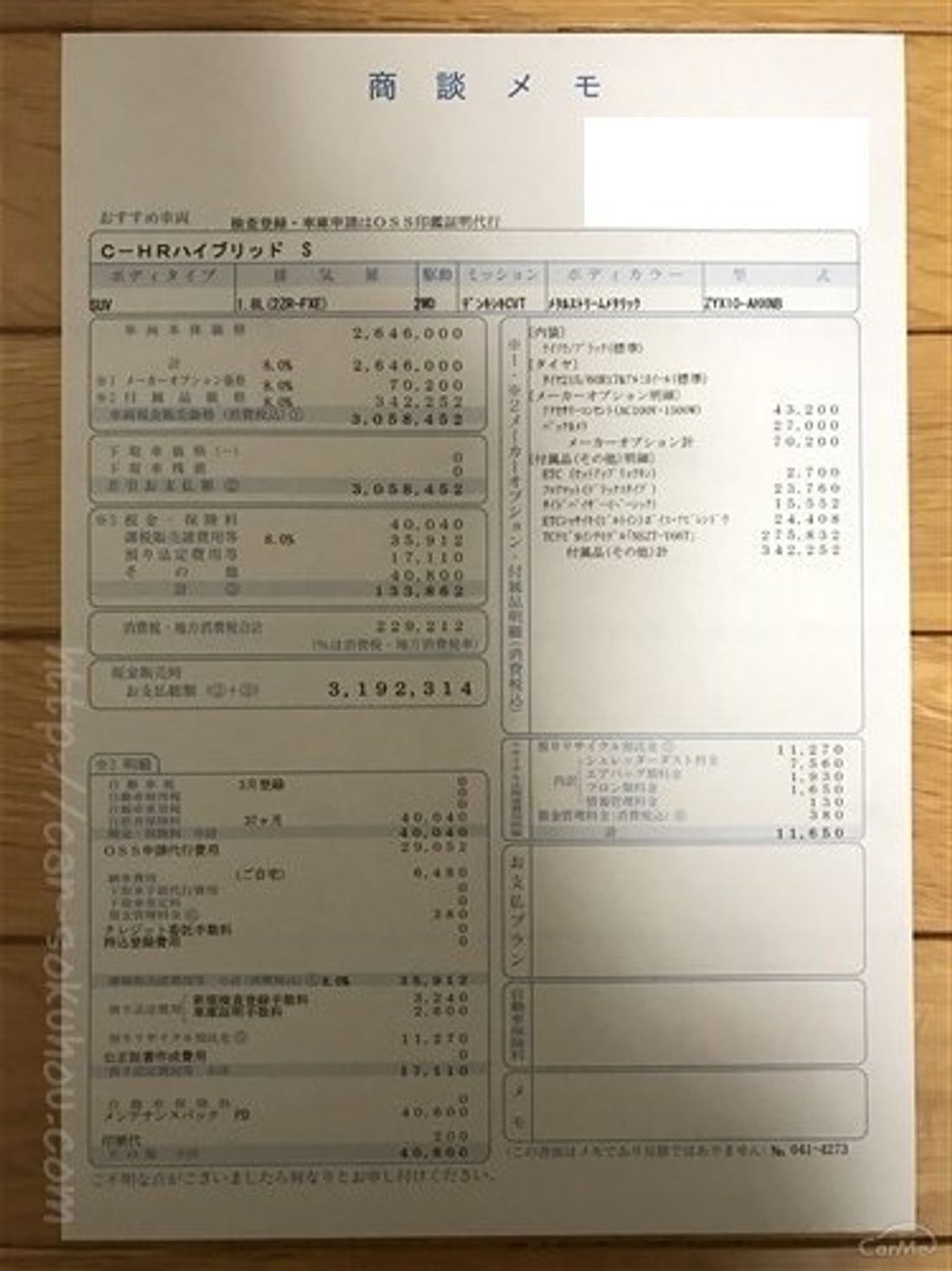 トヨタ C-HR 2017