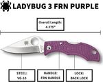 Spyderco(スパイダルコ) レディバグ3 黒 直刃　６