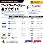 ブースターケーブル 12/24V 100A 3.5M I-50