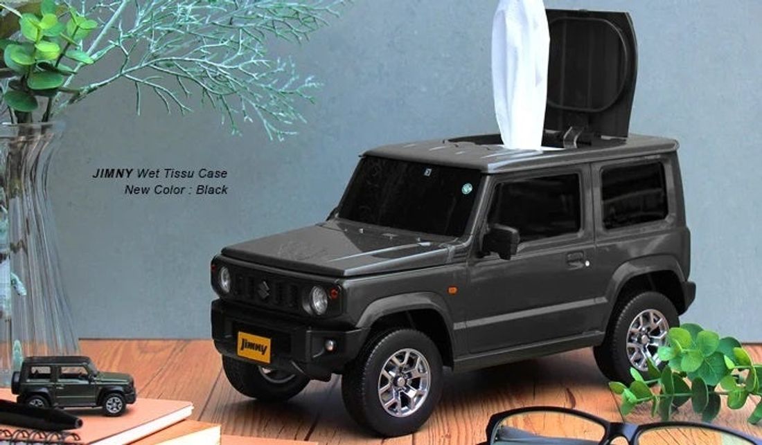 『JIMNY型 ウェットティッシュケース』那須クラシックカー博物館に登場!