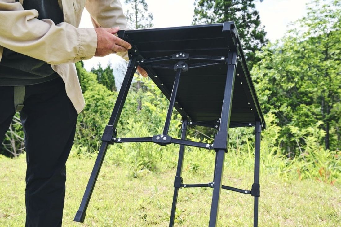 Alpen Outdoorsより、前回即完売したアルミユニットテーブルがアップデート!既存の88cmサイズに加え110…