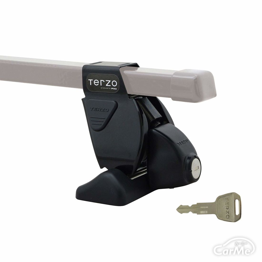Terzo ベースキャリア フット 4個入 ルーフオンタイプ ブラック ロック付 EF14BL