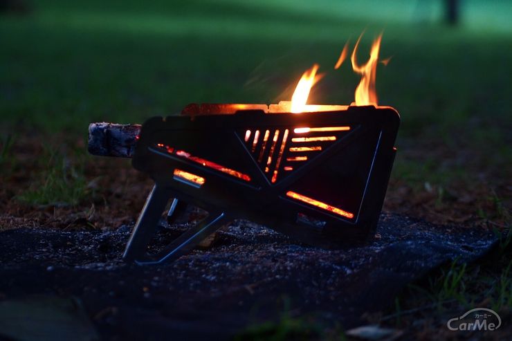 コンパクト焚き火ハンガー ソロキャン、お手軽サイズ、コンパクト焚き火ハンガー