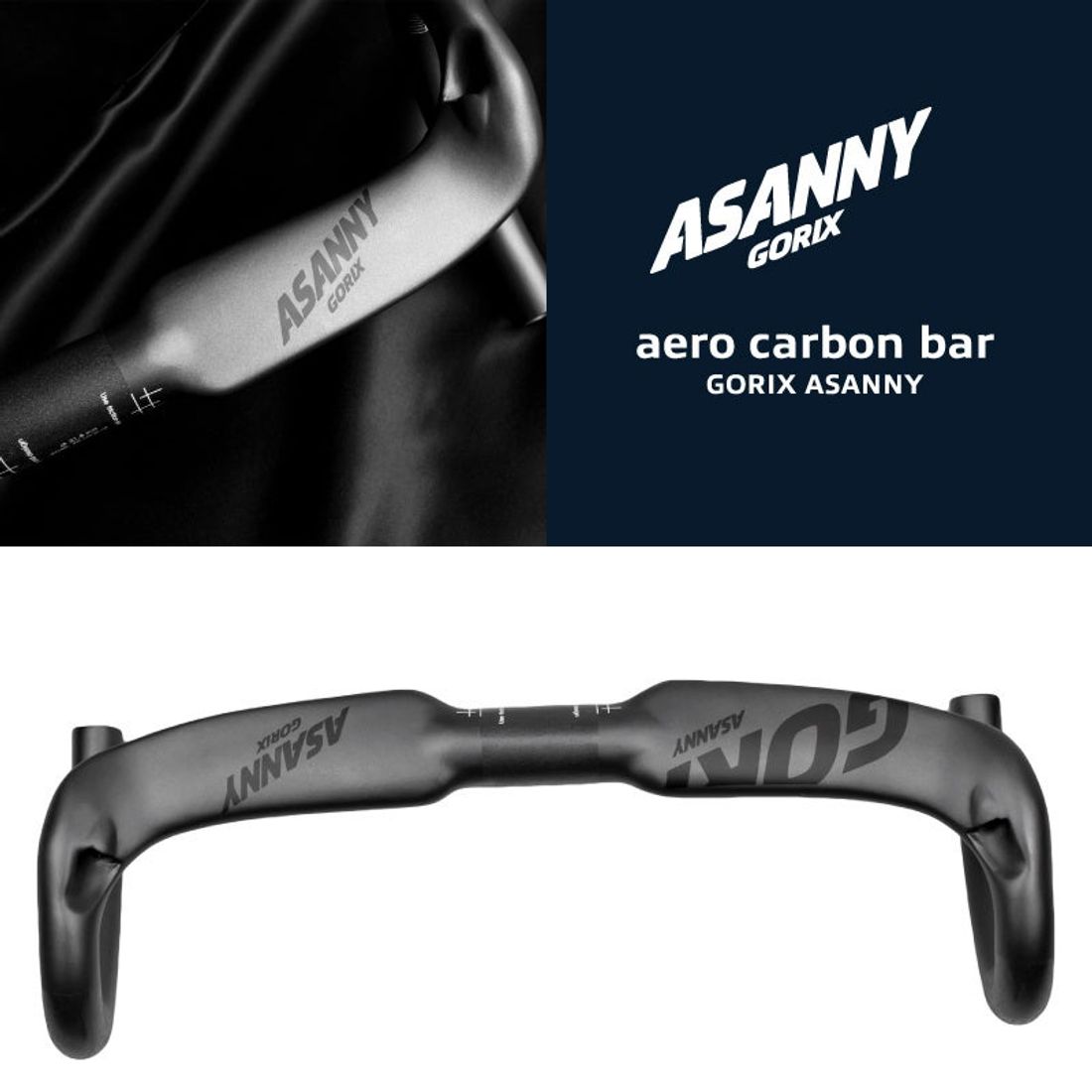 【新サイズ発売】自転車パーツブランド「GORIX」から、エアロカーボンハンドル(ASANNY) の新サイズ「420㎜」…