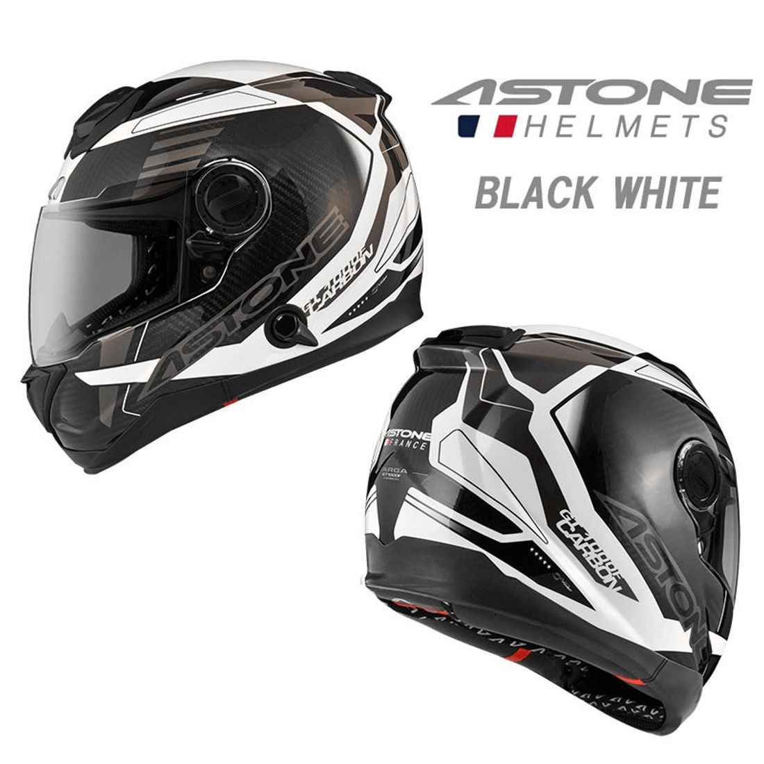 フランスデザインのASTONE（アストン）ヘルメット、カーボン素材のシェルを使った人気の「GT-1000F カーボン」…