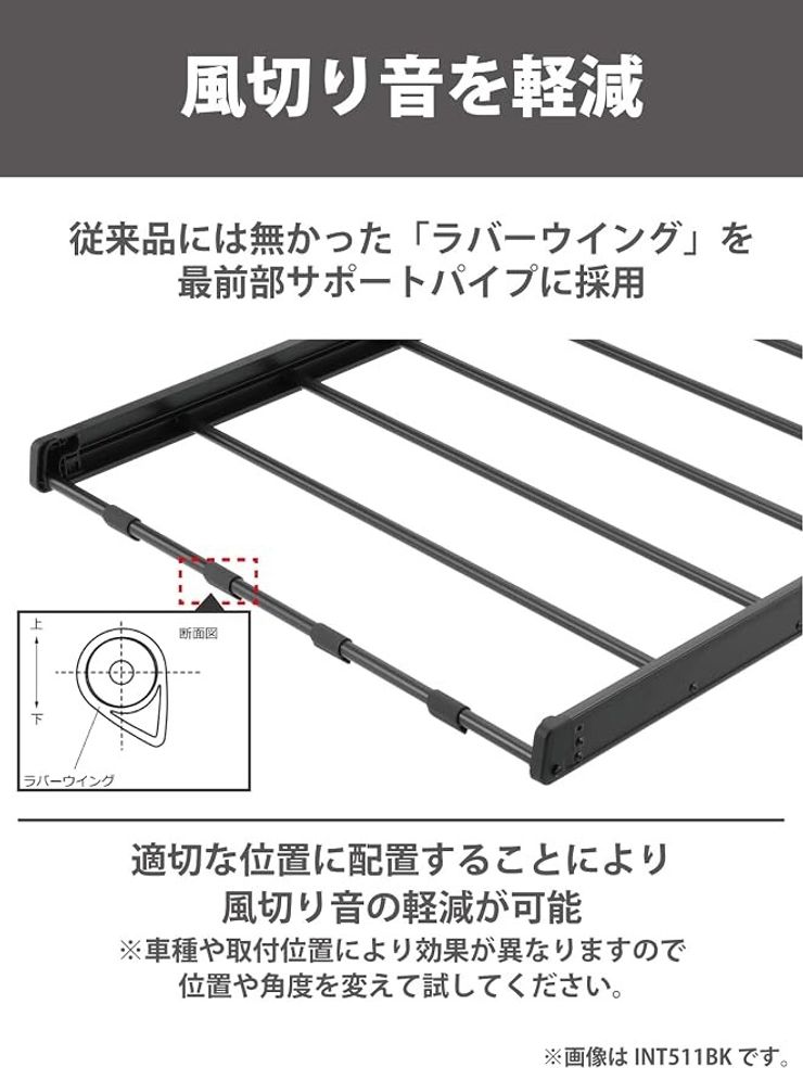 カーメイト(Carmate) INNO 車用 ルーフラック 95㎝ × 119㎝ スクエアベース エアロベース 対応　５