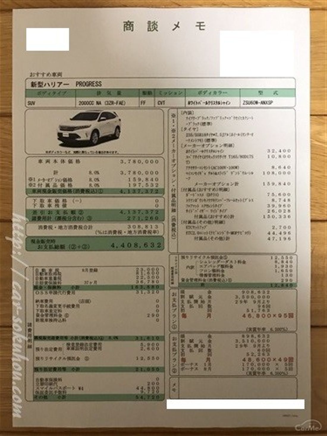 ハリアーの3つのモデルの見積もり一挙公開 ターボ ガソリン Hvの価格差が丸わかりの写真 6枚目