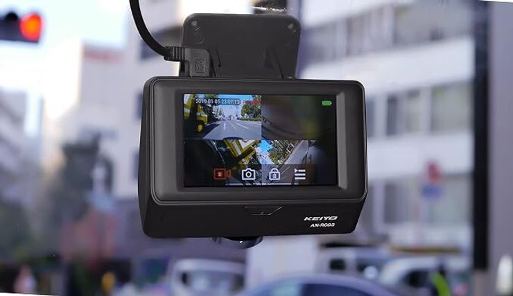 KEIYO パノラマドライブレコーダー AN-R083 360°カメラ　２