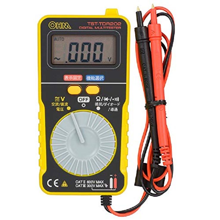 オーム電機(Ohm Electric) デジタルテスター(薄型カード型タイプ) TST-TDR202