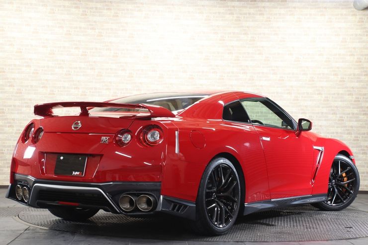 H.28(2016)年 日産 GT-R 3.8 ブラックエディション 4WD MY17 nismoスポリセ レッド 走行