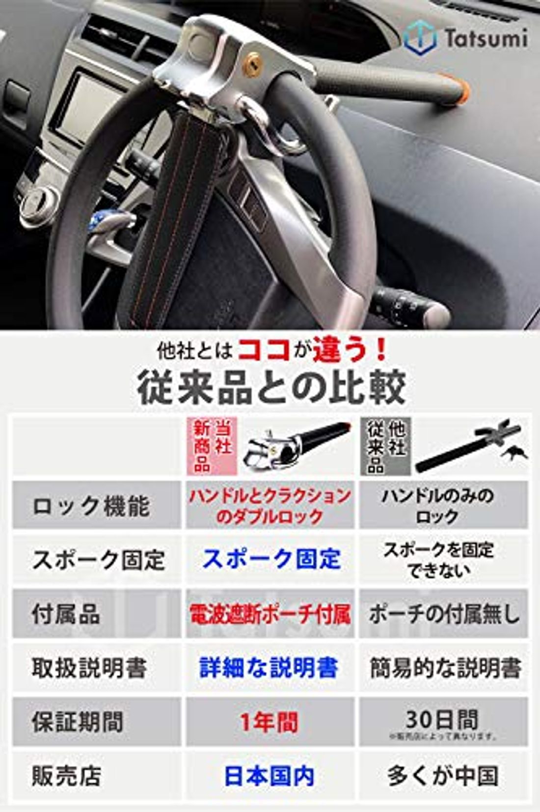 ハンドルロックのおすすめ15選 種類3つとロックができる部分とは の写真 5枚目