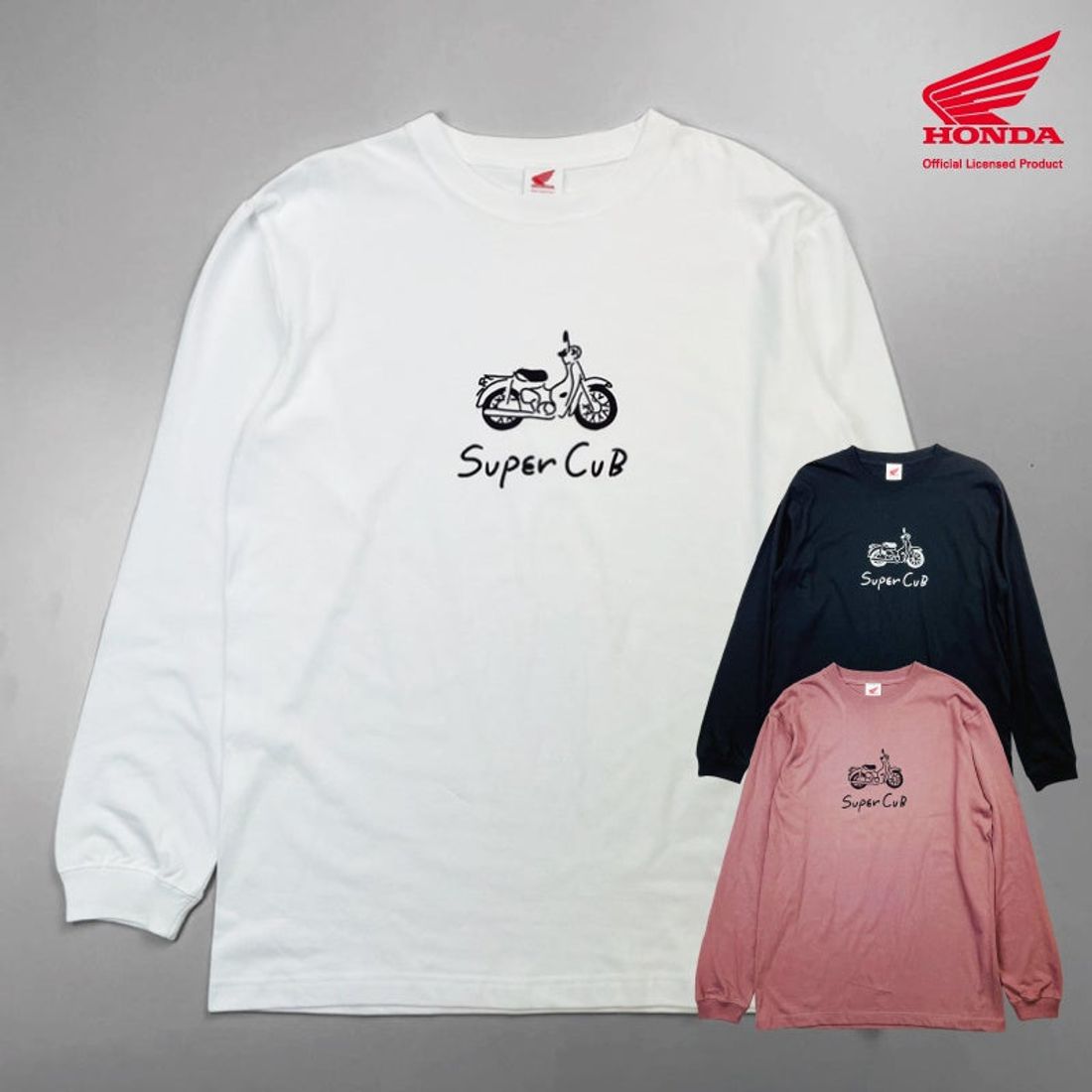 HONDA スーパーカブの長袖Tシャツ発売