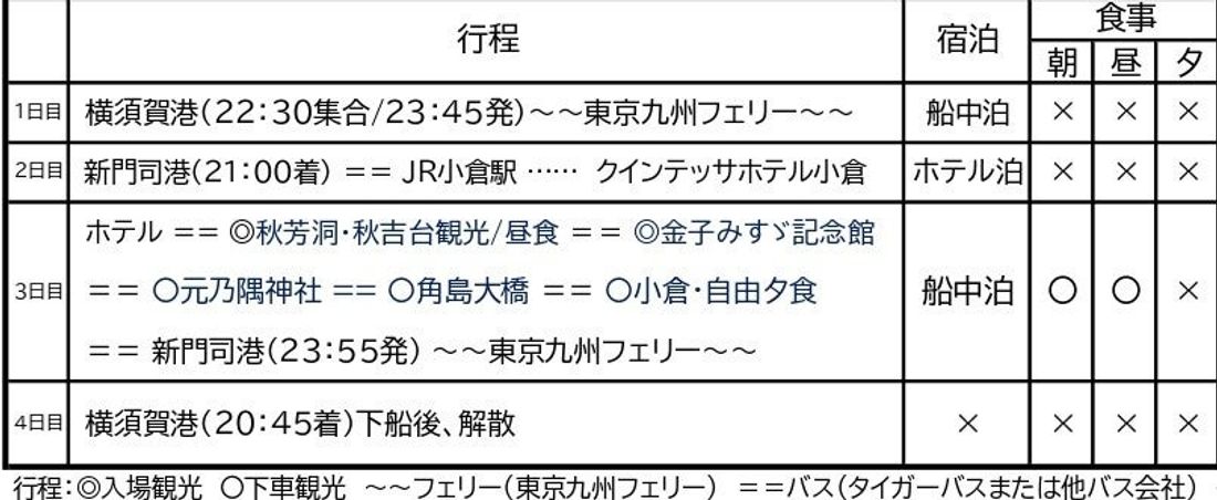 東京九州フェリーで行く！夏でも涼しい！日本屈指の大鍾乳洞「秋芳洞」と山口美景をめぐる団体ツアー【横須賀発着】発売開始！