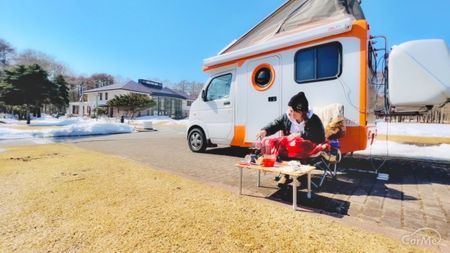 車中泊 軽キャンピングカー キャンプ女子 まるなな