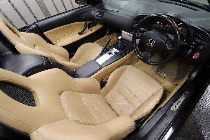 H.16(2004)年 ホンダ S2000 2.0 1オーナー 鈴鹿モデル タンカラーシート ブラック 走行56,700